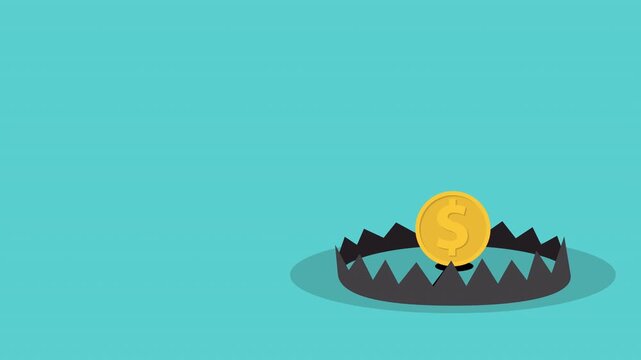Hidden Financial Threat Business Metaphor Animation