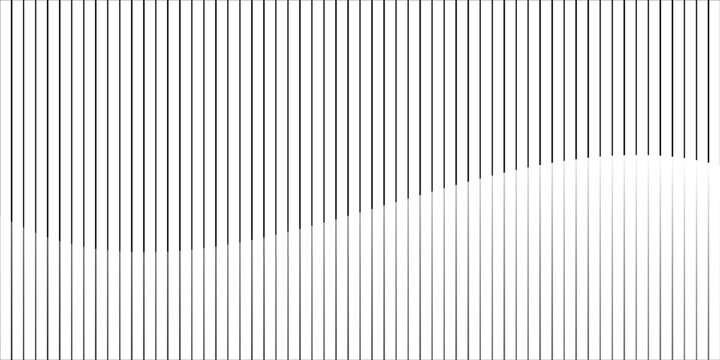 latar belakang geometris seni abstrak dengan garis vertikal. ilusi optik dengan gelombang dan ilustrasi vektor transisi.