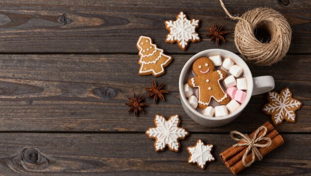 christmas cookies and spices