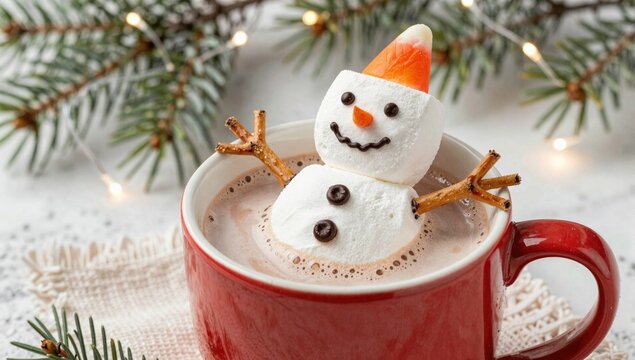 christmas decoration with snowman