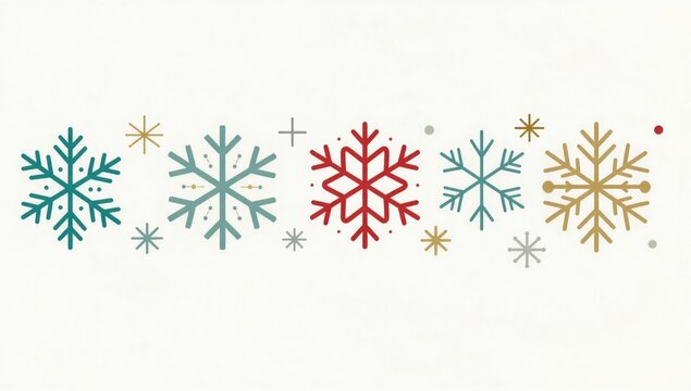 christmas background with snowflakes