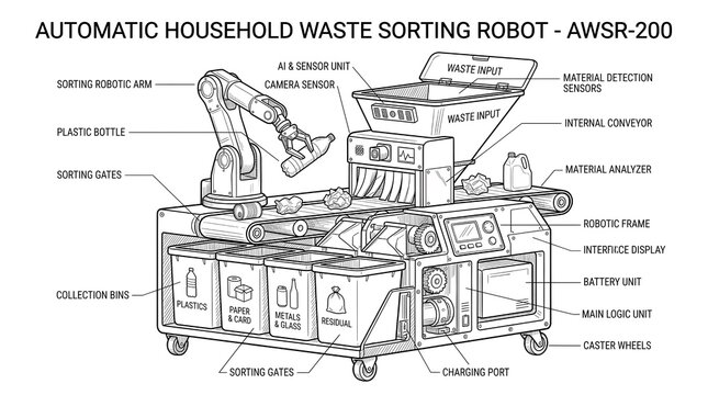 Robot Sorting Household Items