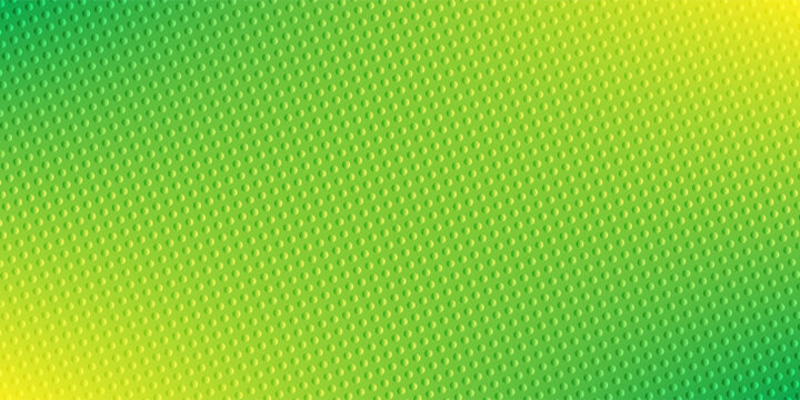 Abstract vibrant green and yellow gradient background vector illustration featuring a modern 3D embossed halftone dot pattern texture.