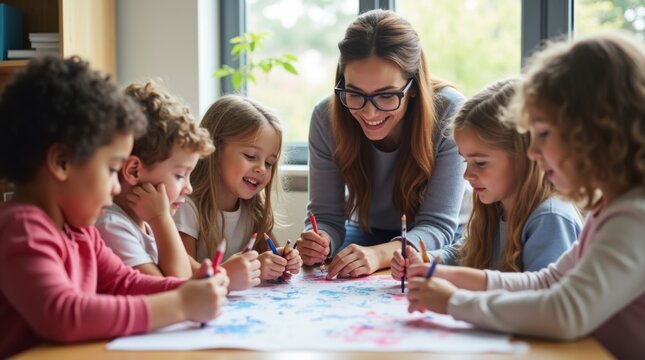 Aula inclusiva con ni&ntilde;os de diversas capacidades
