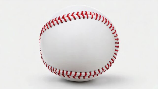 A baseball on a white background