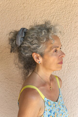 Woman over 60 profile portrait © Ambernila