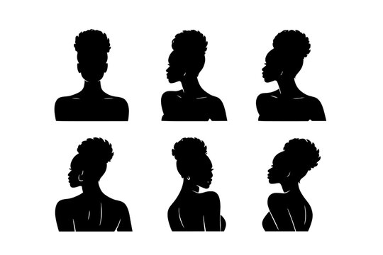 African Woman Silhouette Collection