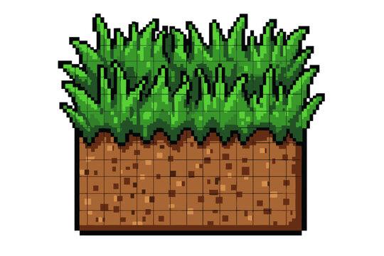 Pixel Art Grass Block