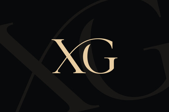 XG or GX letter logo icon design. Classic style luxury initials monogram.