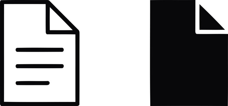 Document and folder corner icons