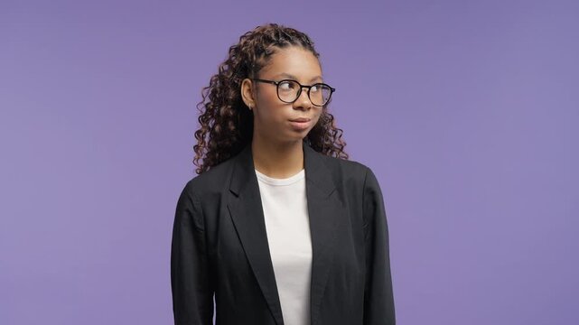 Young business woman rolling eyes with an annoyed sigh. College student girl expressing disappointment, frustration, disbelief and exhaustion from empty promises or repetitive conversations.