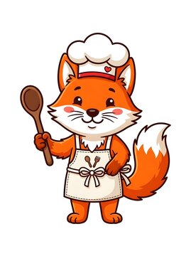 Cute Cartoon Fox Chef
Original chef mascot ideal for food branding, children's cooking books, restaurants, and menus.