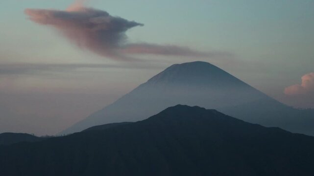 Mount Semeru at Sunrise | Dramatic Volcanic Mountain Landscape in Indonesia