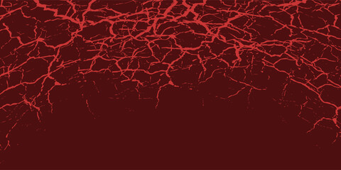 striking red and black cracked texture background, resembling molten lava or fractured earth. The glowing cracks create a dramatic and intense visual effect.eps10 © MAS