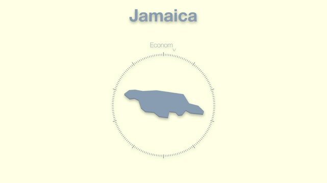 Jamaica MAP revealing minimalistic animated data analytics for presentations, videos, corporate, documentery 