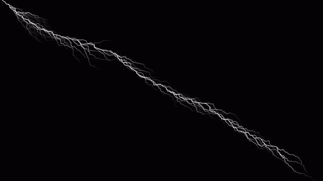    Animated lightning strikes with bright flashes effect, bright electric lightning strike effect  with dramatic thunder flash and glowing, lighting video.