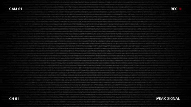 4K animated Retro CCTV screen overlay