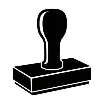 Rubber stamp office tool icon
