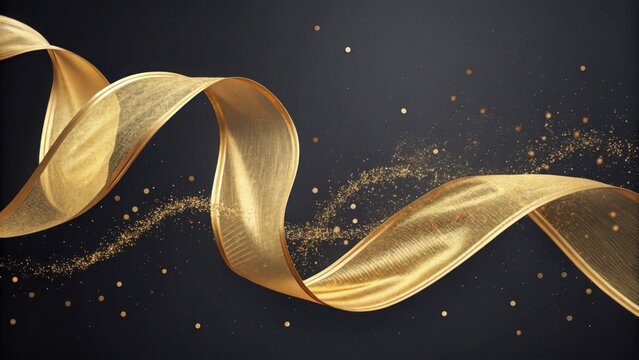 Dried leaf swirling in space with starry background