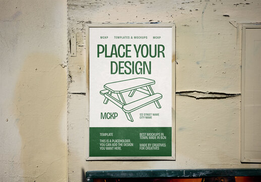 Mockup Of Customizable Poster