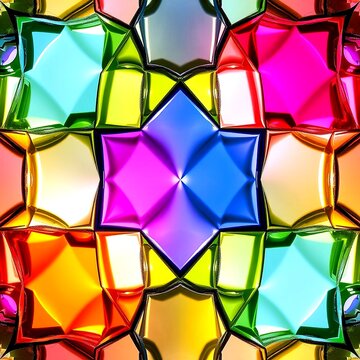 abstract background with colorful cubes
