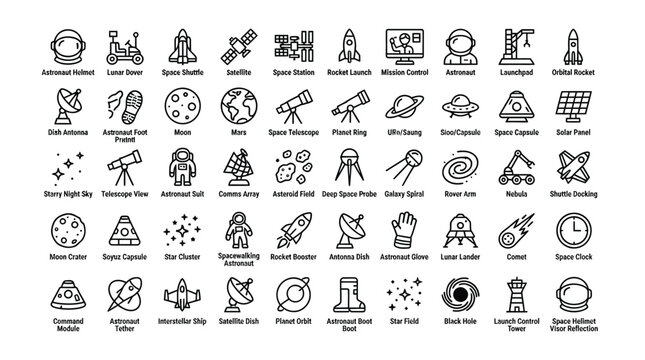Hand Drawn Web and Business Icon Set with Travel Shopping Money Network and Internet Symbols Vector Doodle Collection for Website and User Interface Design