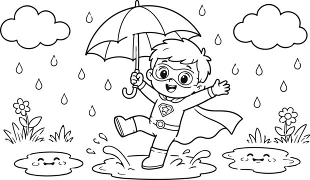 Baby super man vector