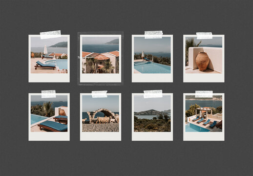 Instant Photos Mockup