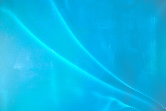 Abstract blue background with fabric pattern, blank blue fabric background with paint texture