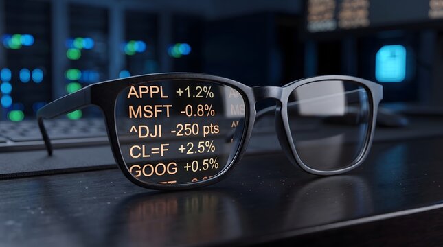 Business Professional Analyzing Stock Market Data. Female Trader Working With Digital Financial Charts.