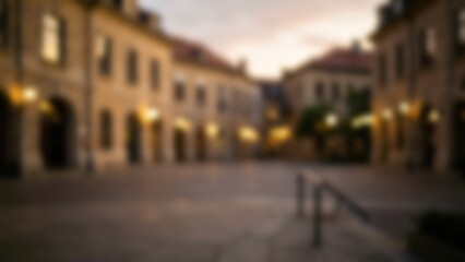 Fototapeta premium Accessible public square with safety handrail for urban inclusion