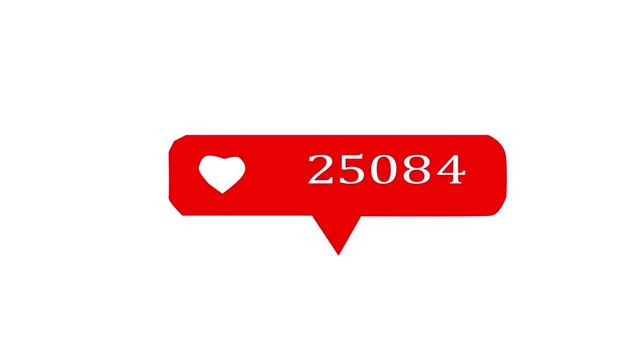 Social media likes and comment icons with increasing numbers during a digital campaign 4K video animation.