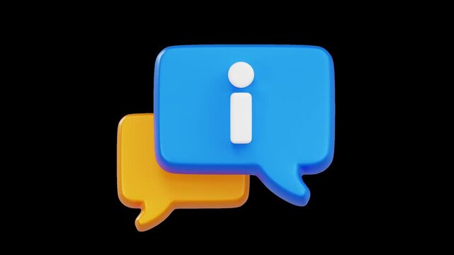 Customer Information Help Desk Support Speech Bubble