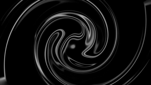 Twirl Black And White Fluid Abstract Motion Background