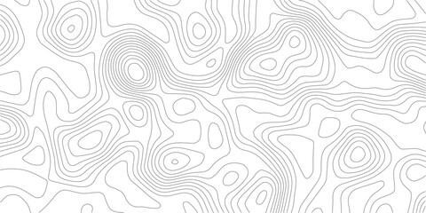 Black and white topographic map lines background pattern with topography abstract background geography landscape elevation cartography geometric creative © Samim islam