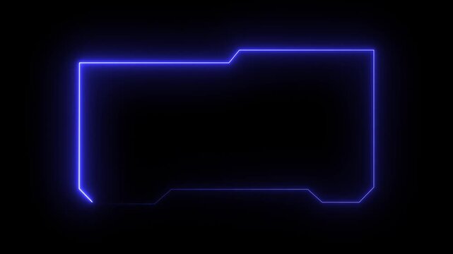 Hud Frame Digital Technology Sci-fi Frame Interface. HUD template. Frame HUD element. Futuristic viewfinder of future. interface data display screen. Artificial intelligent.technology sci fi frame hud