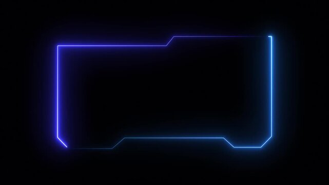 Hud Frame Digital Technology Sci-fi Frame Interface. HUD template. Frame HUD element. Futuristic viewfinder of future. interface data display screen. Artificial intelligent.technology sci fi frame hud