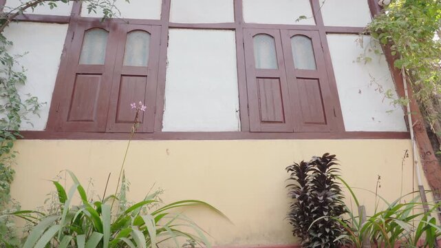 Windows of a traditional Bodo house