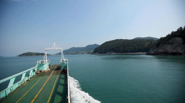 바다, 배, 섬, 만, 대양, 경관, 물가, 포트, 네이처, 요트, 여름, 관광, 항구, 항해, 순항, 경치, 해안선