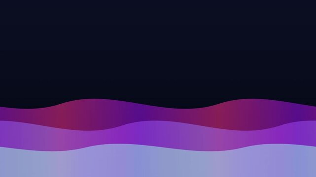 Layered waves abstract motion background seamless loop