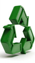 Naklejka premium Green recycle symbol
