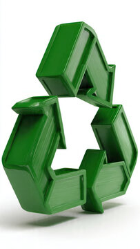 Green recycle symbol
