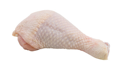 Raw chicken leg quarter with skin, isolated on transparent background © PNGera