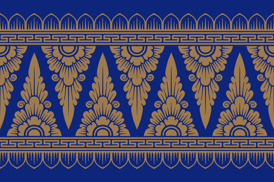 Traditional Balinese seamless pattern vector. Indonesian ethnic floral ornament background for textile print, luxury wallpaper, wrapping paper, and fashion fabric design.