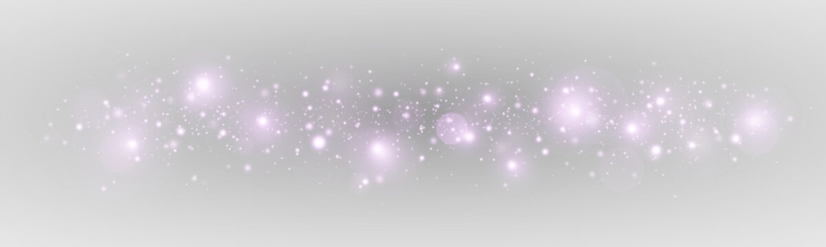 Radiant Stardust Explosion with Floating Glitter Particles. Bright Sparkles, Shimmering Star Dust and Glowing Light Effect.