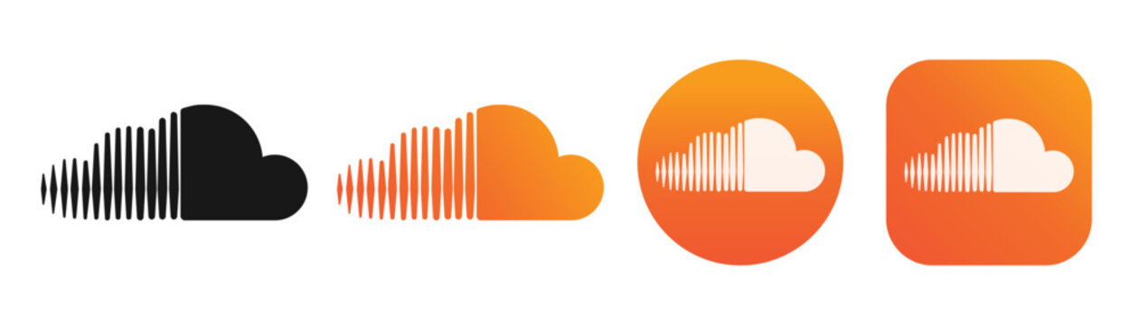Soundcloud icon. Social media icon. Popular social media logo. Stock vector editorial. UKRAINE, KHARKIV, 27 JULY 2026