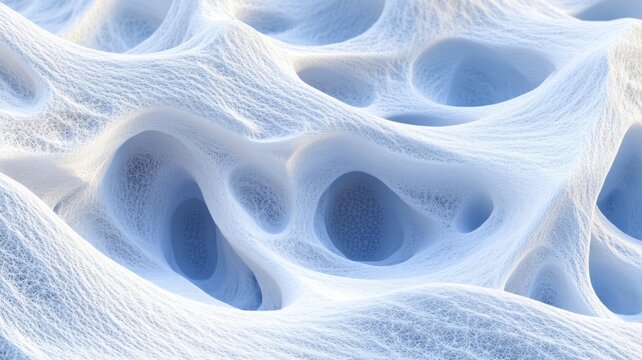 Fractal valley with intricate repeating patterns in a stunning three-dimensional landscape