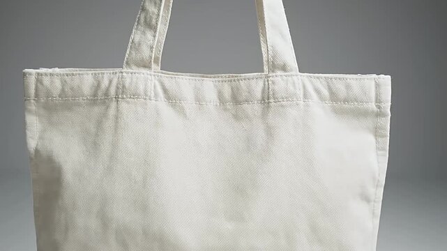 Single white canvas tote bag branding mockup.
