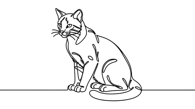 Siamese cat sitting on white background.