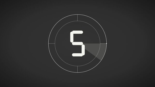 Film Countdown Leader Vintage Cinema Seamless Loop 4K